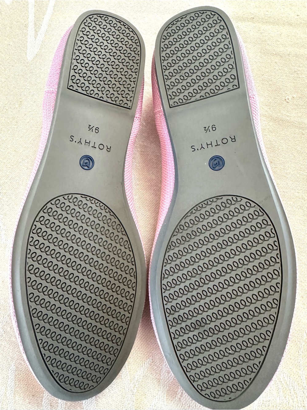 Rothy’s The Flat Pink Knit Ballet Flats Size 9.5 Washable - Picture 5 of 6